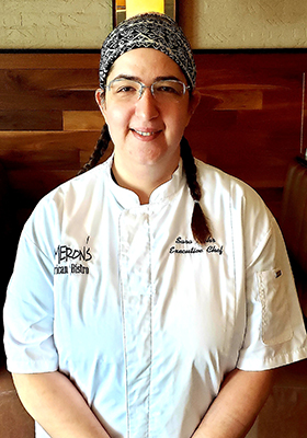 Executive Chef Sara Mehr at Cameron's American Bistro in Worthington, Ohio.